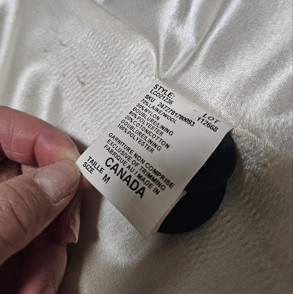 Le Chateau Pink Wool coat - sz Med - Picture 9 of 14